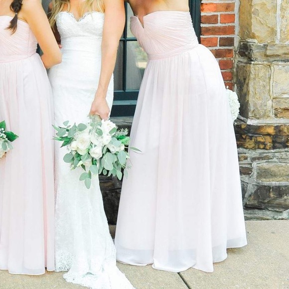 Pink Pleated Bridesmaid Formal Dress - Picture 2 of 8